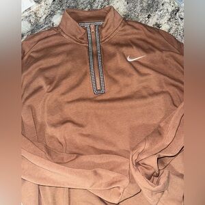 Nike women’s Tan Zip-Up pullover